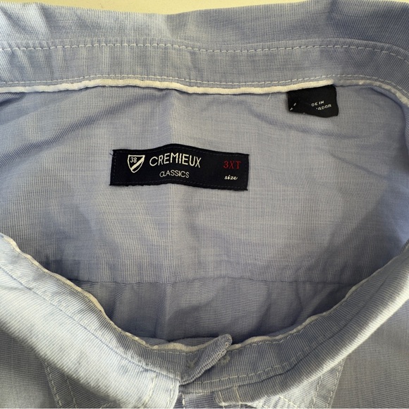 Daniel Cremieux Classics Light Blue Short Sleeve Button Up Shirt - Picture 4 of 4